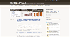 Desktop Screenshot of foiaproject.org